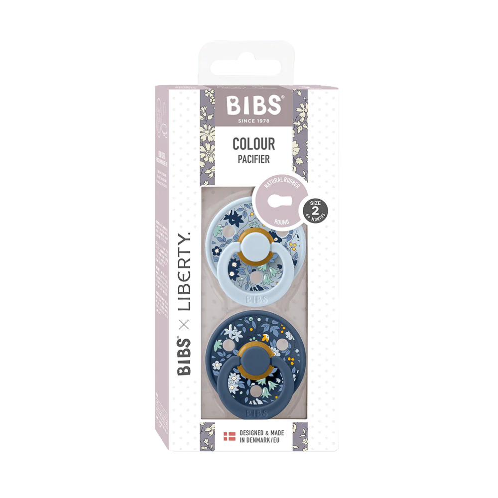 BIBS x Liberty Pacifier Box - Chamomile Lawn/Baby Blue