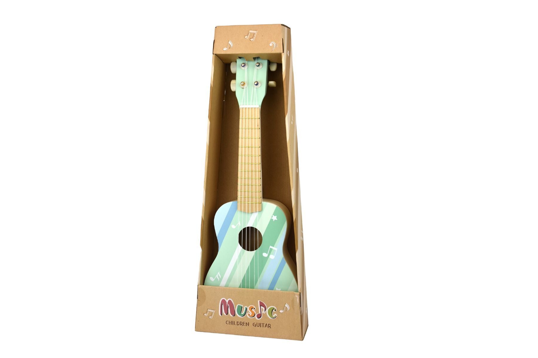 Calm & Breezy Wooden Guitar- Misty Aqua