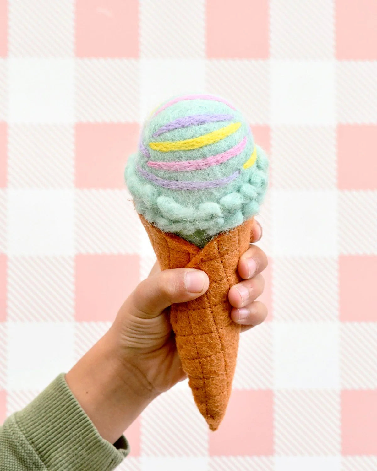 Felt Ice Cream Set - Waffle Cones & 9 Ice Cream Scoops