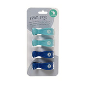 4 Pack Pram Pegs - Blue/Navy