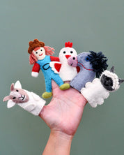 Old MacDonald Farm Animals B - Finger Puppet Set