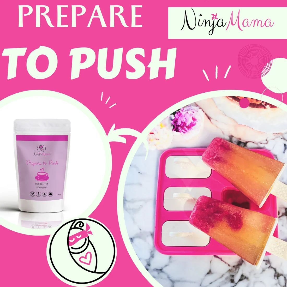 Prepare to Push® Organic Loose Leaf Raspberry Leaf Tea 40g