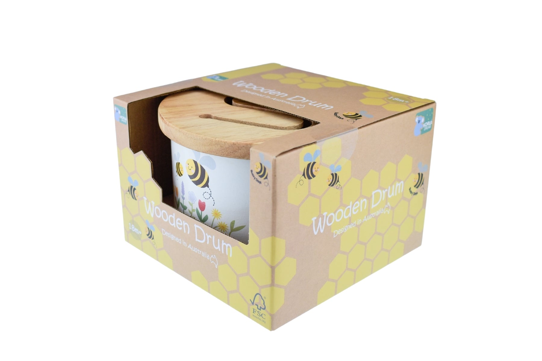 Buzzy Days Bee Wooden Drum