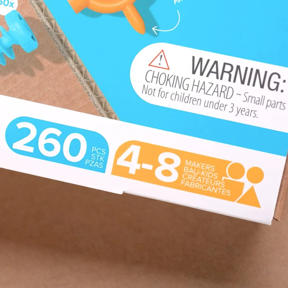 Makedo CREATE - 260pc for 4-8 Makers