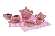 Porcelain Tea Set - Pink Polka Dot 13pc