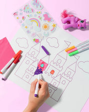 Wipeable Silicone Mat- Unicorn Castle