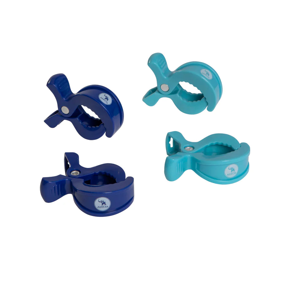 4 Pack Pram Pegs - Blue/Navy