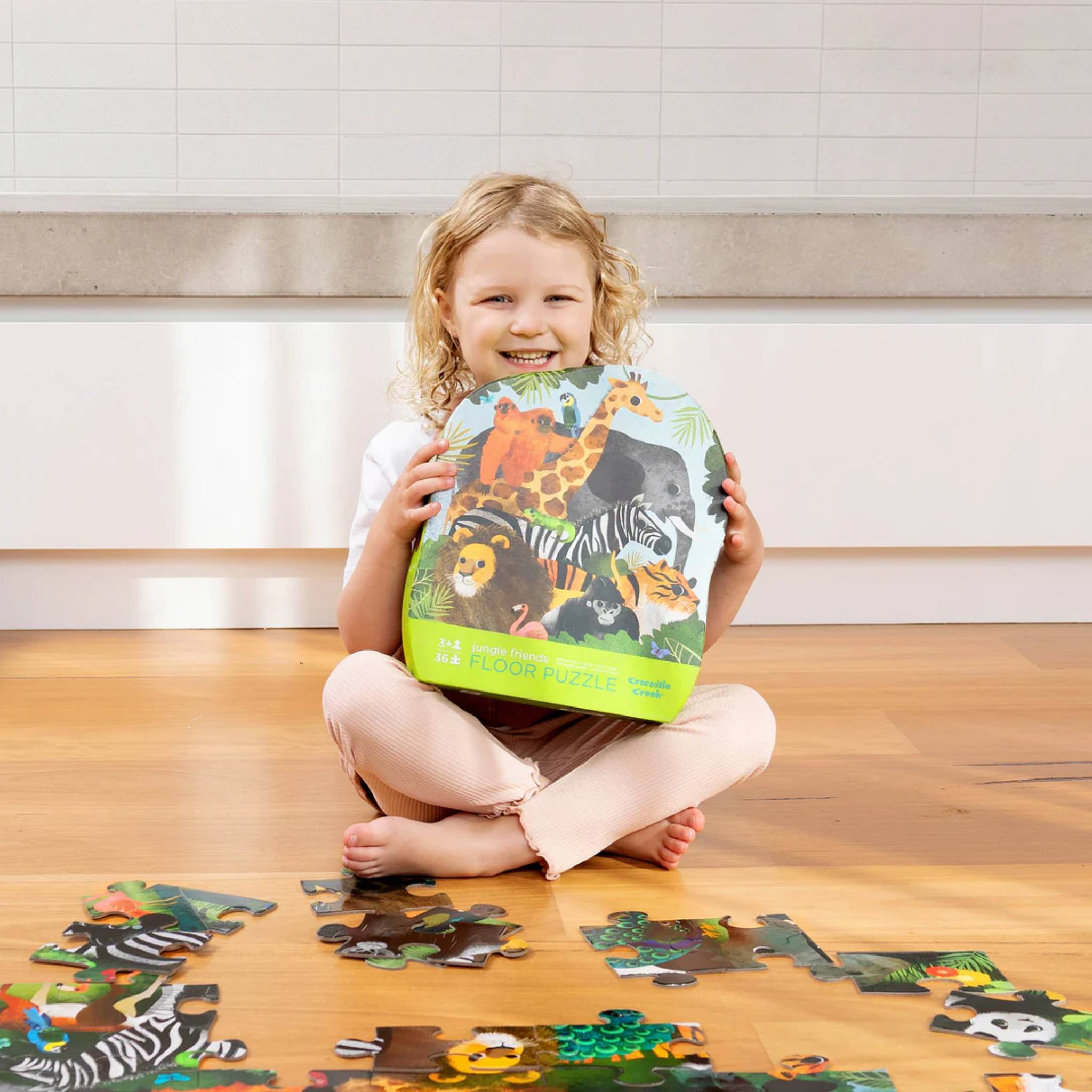 Classic Floor Puzzle - 36 pcs - Jungle Friends