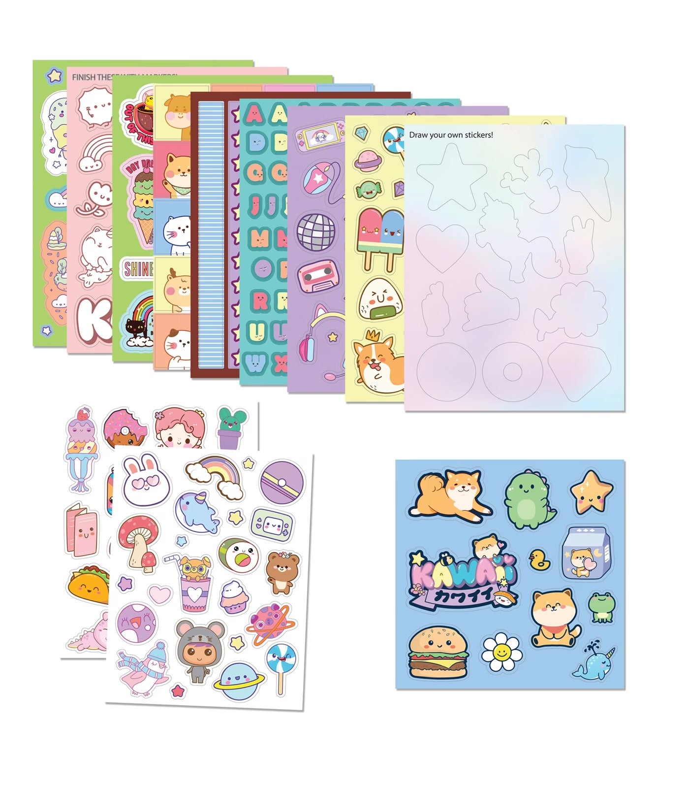 Sticker Bomb Cool Kawaii