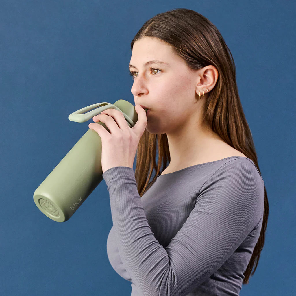 690mL Insulated Flip Top Bottle - Olive