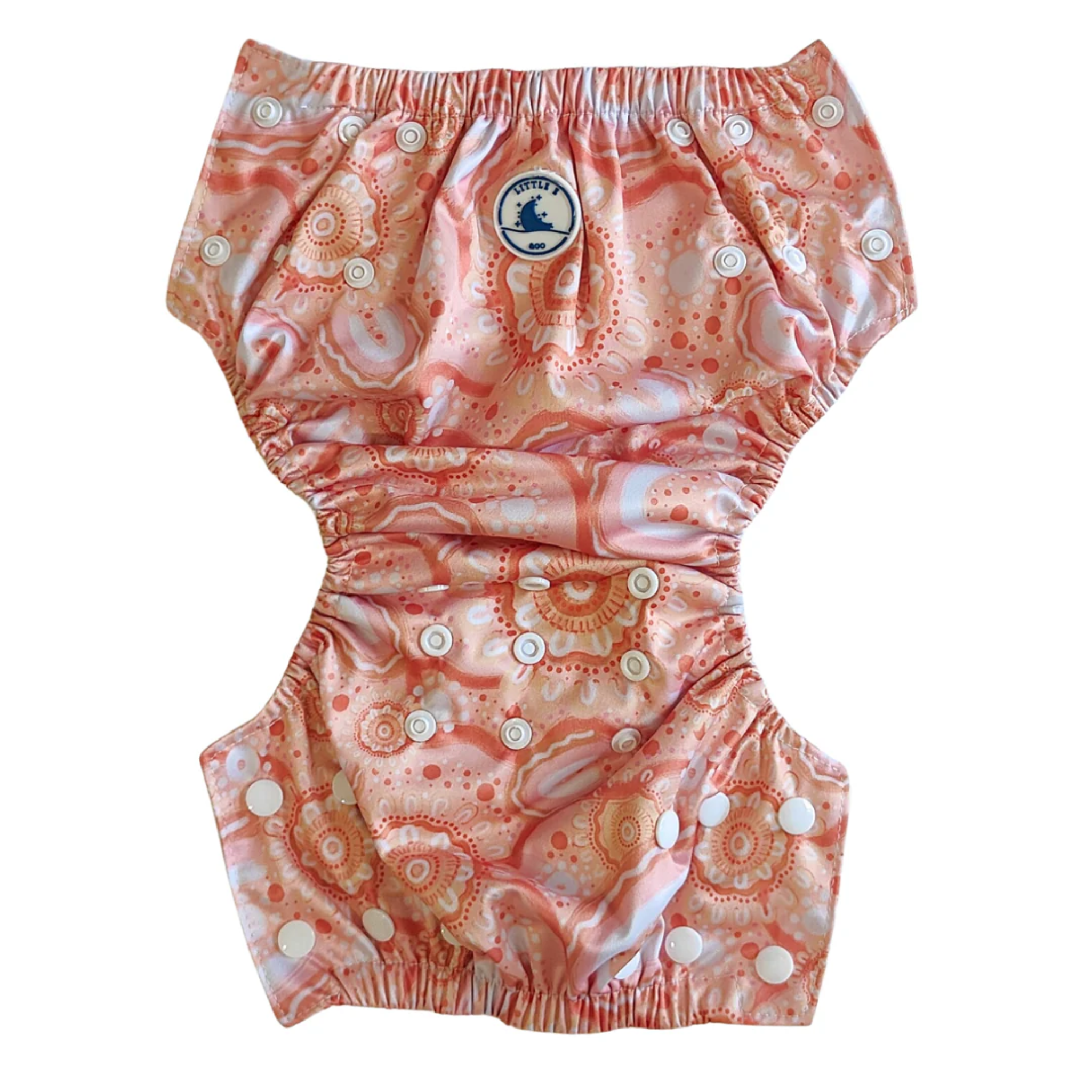 Reusable Swim Nappy - Community Connected to Land ( Pink)