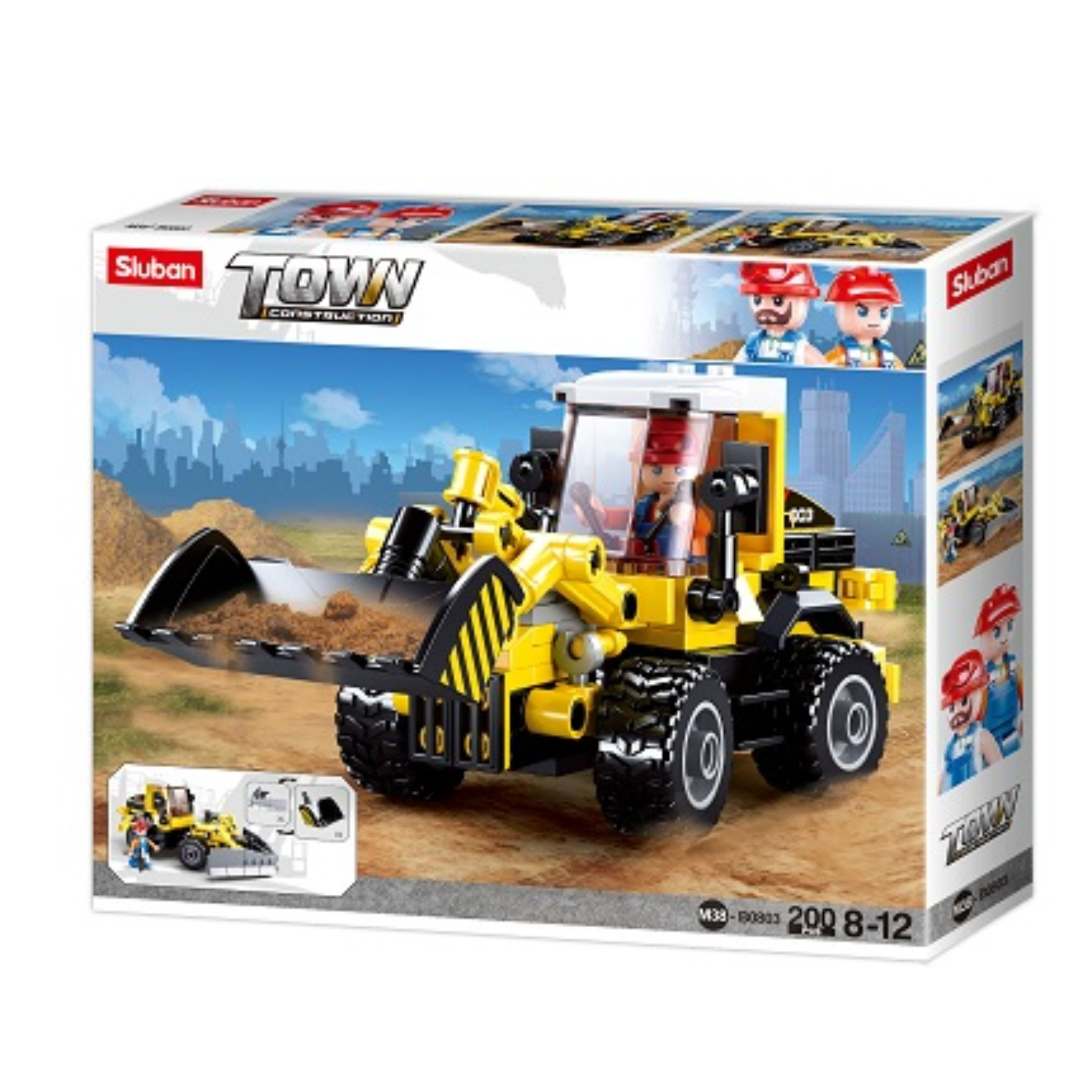 B0803 - TOWN DOZER/PLOUGH - 200 PCS C32