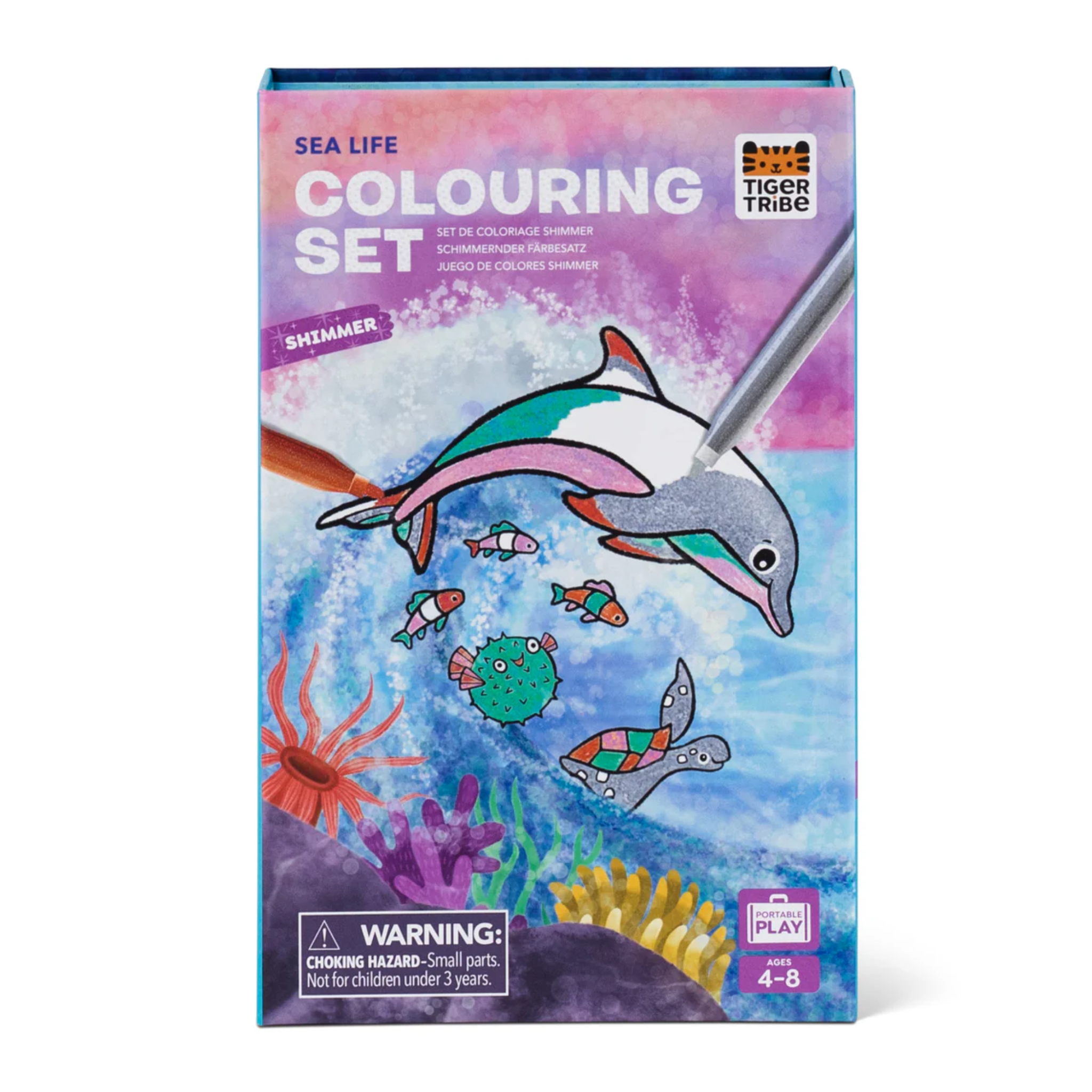 Shimmer Colouring Set - Sea Life