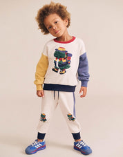Camping Dino Colour Block Trackpant