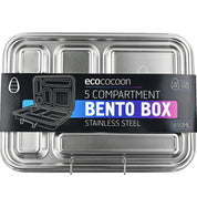 Bento 5 Lunch Box Stainless Steel - Grape