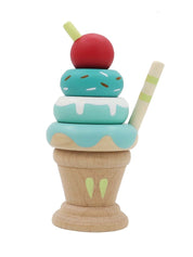 Calm & Breezy Wooden Stacking Ice Cream