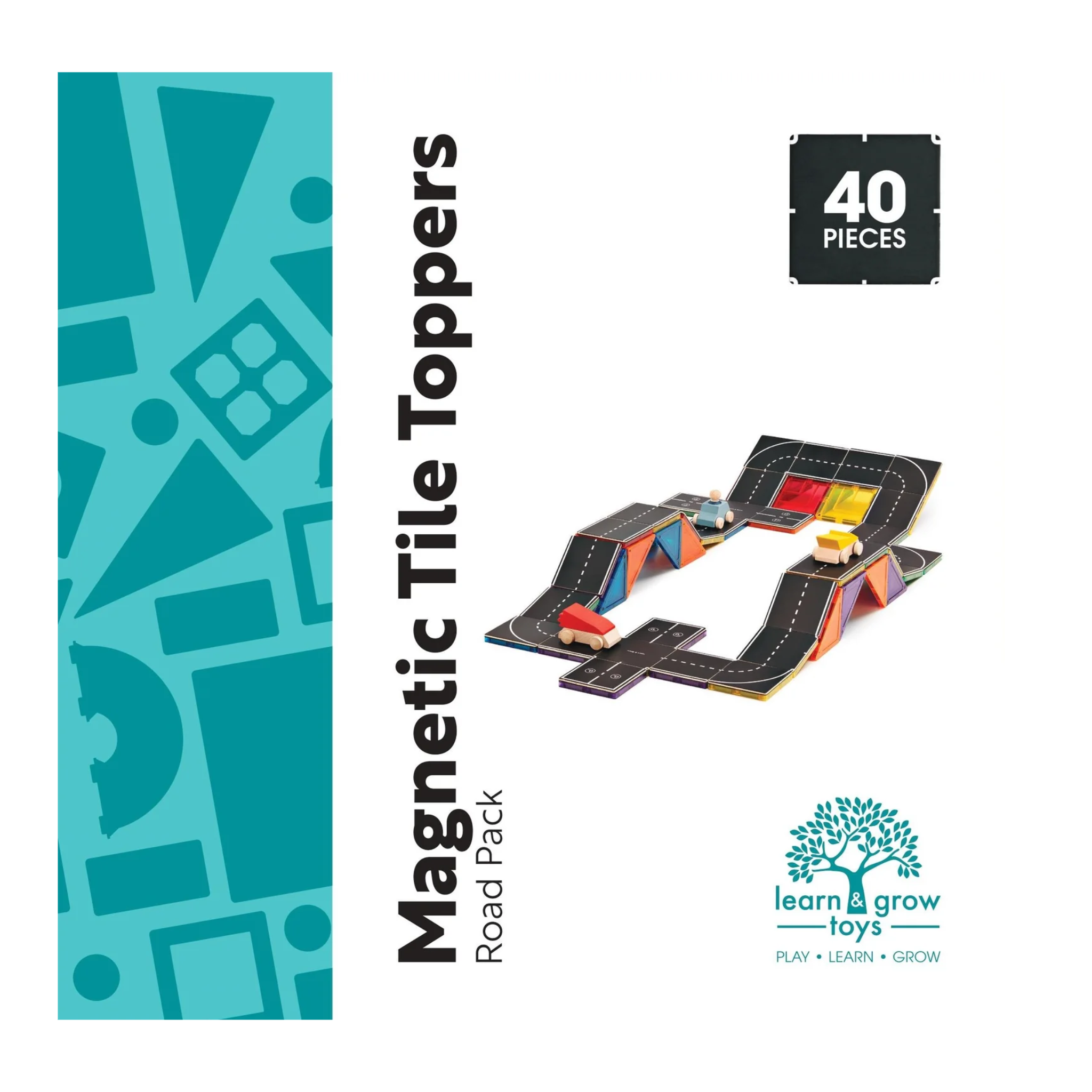 Magnetic Tile Topper - Road Pack 40pc