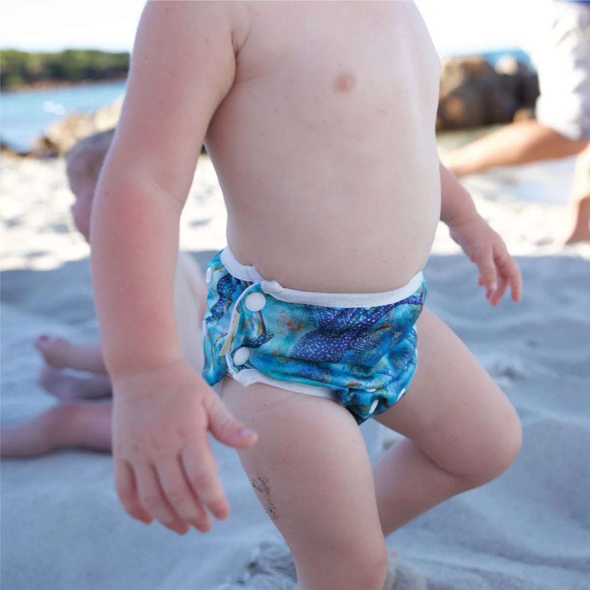 Reusable Swim Nappy OSFM - Ningaloo Dreaming