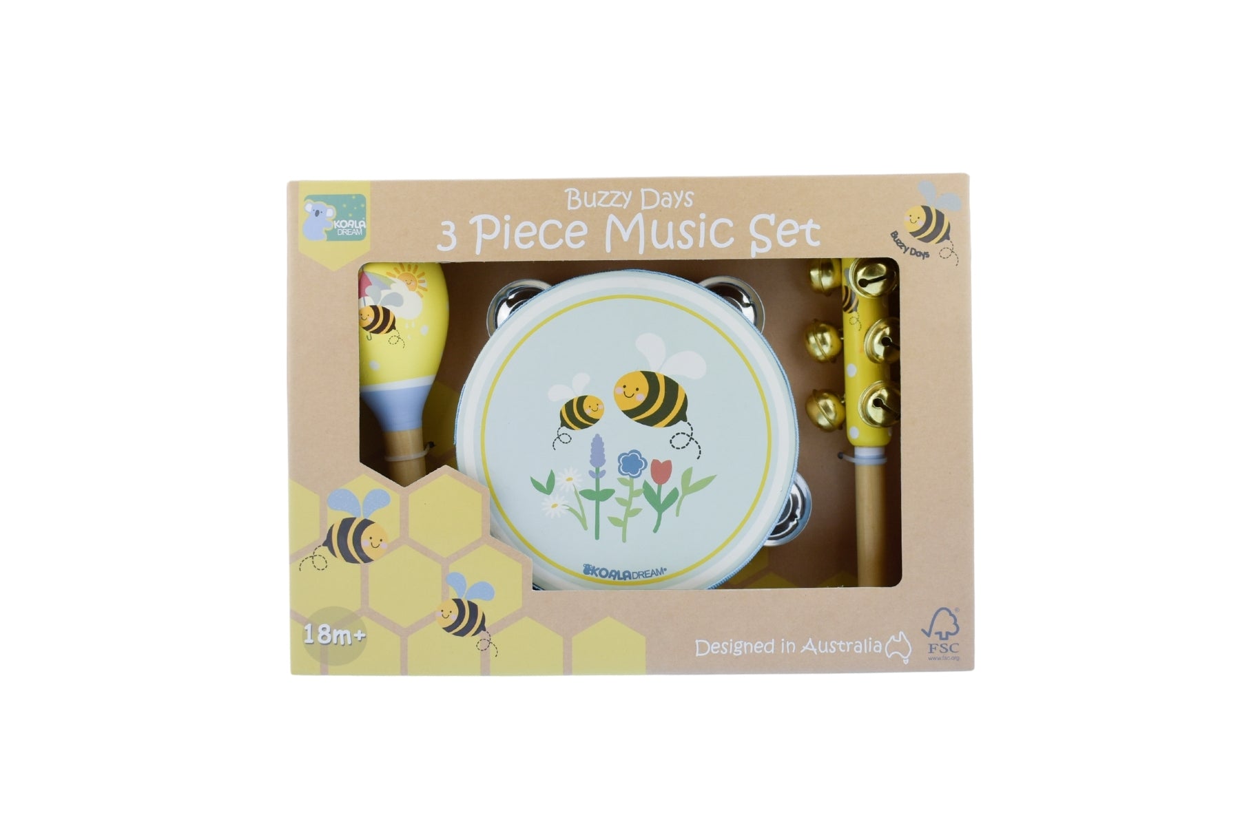 Buzzy Days Bee 3pc Musical Set