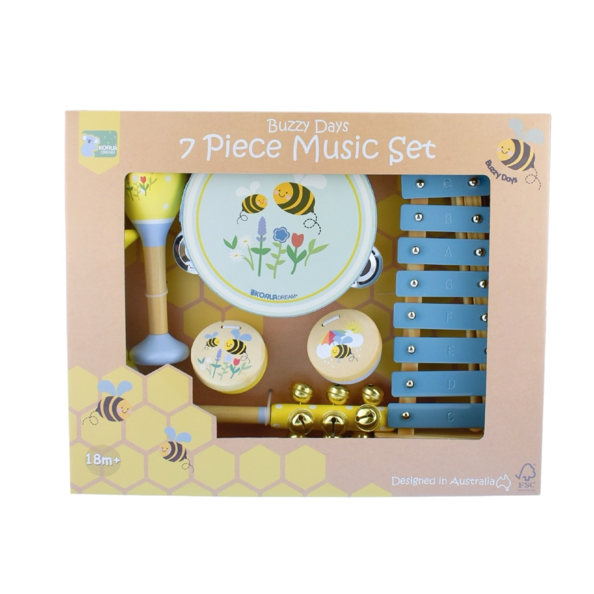 Buzzy Days Bee 7pcs Musical Set