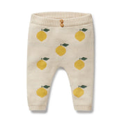 Lemony Organic Knitted Jacquard Legging