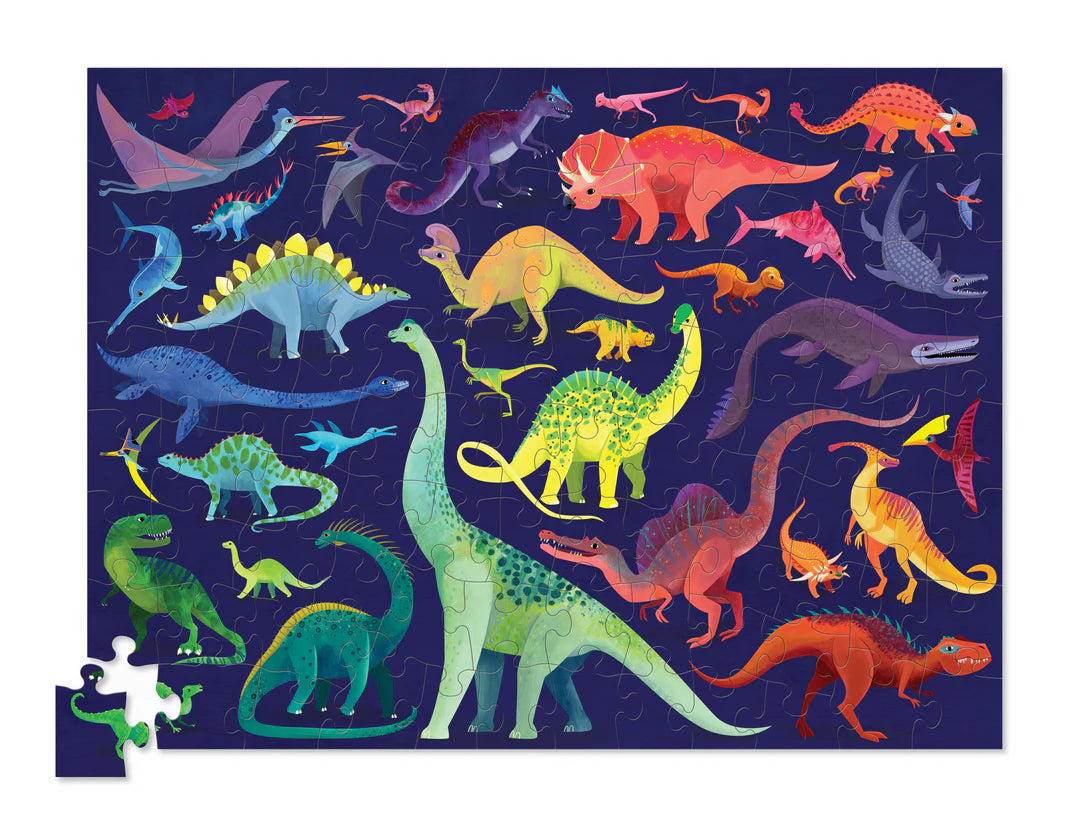 Dino World - Animal Species Puzzle 100 pc
