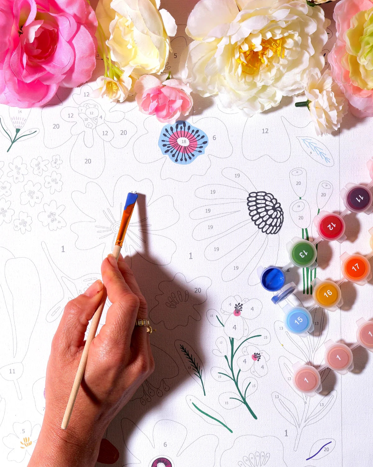 Paint By Numbers - Pressed Flowers