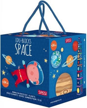 Edu Space Stacking Blocks & Book Set