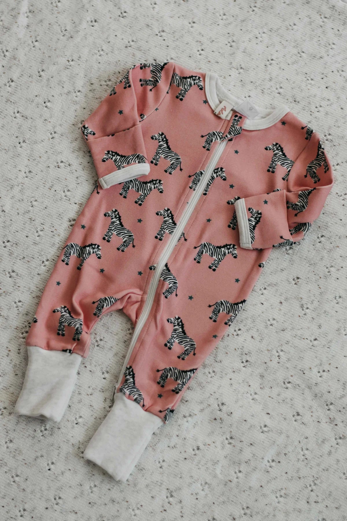 Zebby Pink Zipsuit