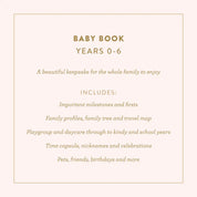 Mini baby book