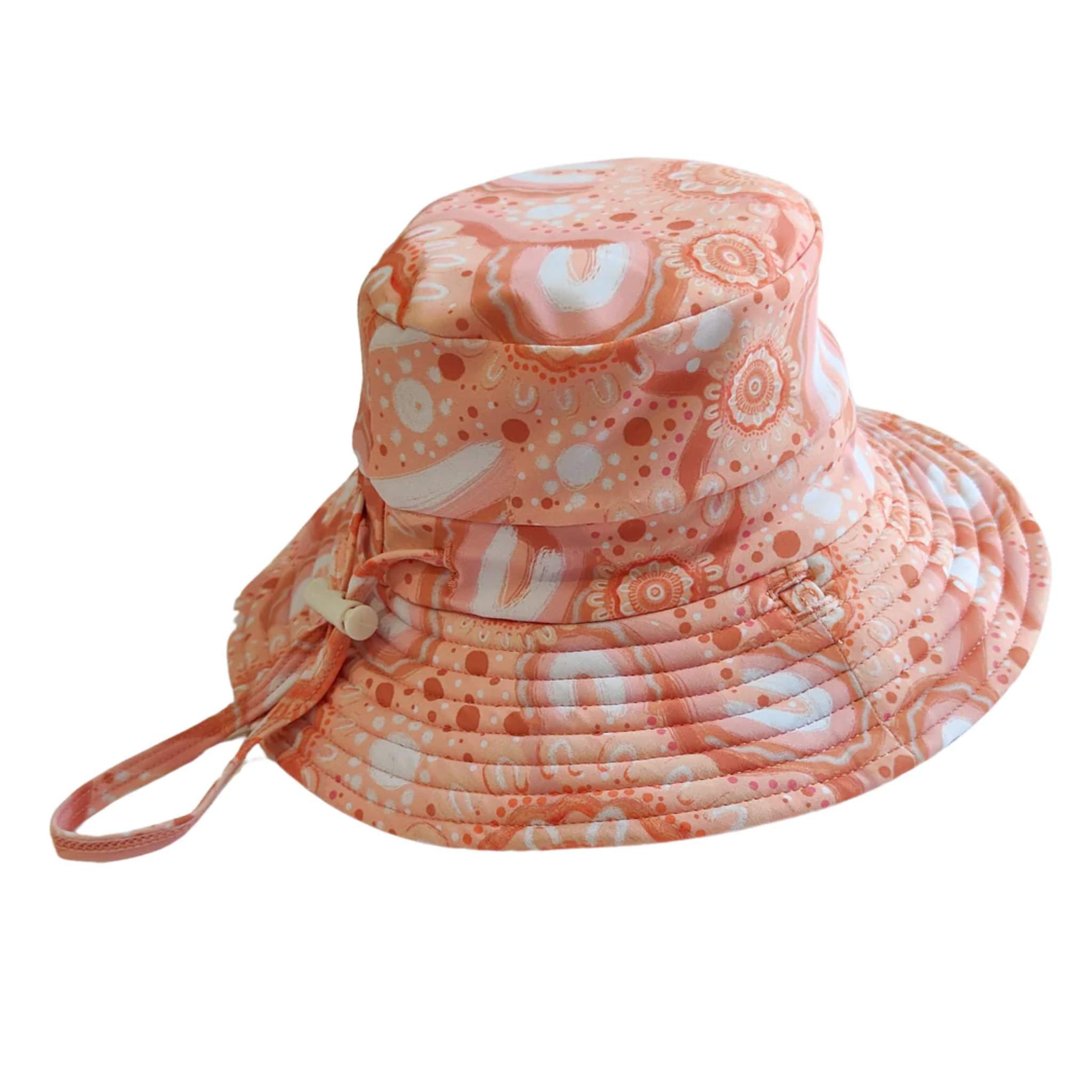 Reversible Swim Hat - Community Connected to Land (pink)