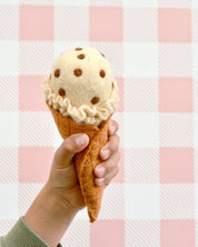 Felt Ice Cream Set - Waffle Cones & 9 Ice Cream Scoops