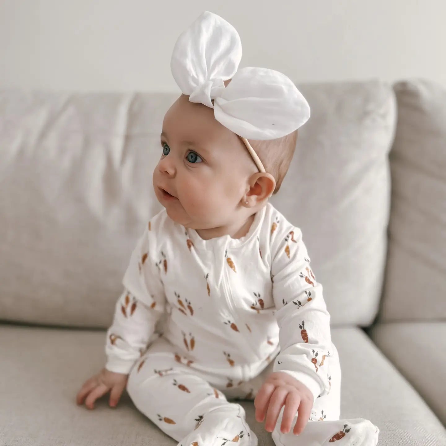 Linen Bunny Headband