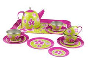 Lime Daisy Flower Tin Rea Set 15pcs