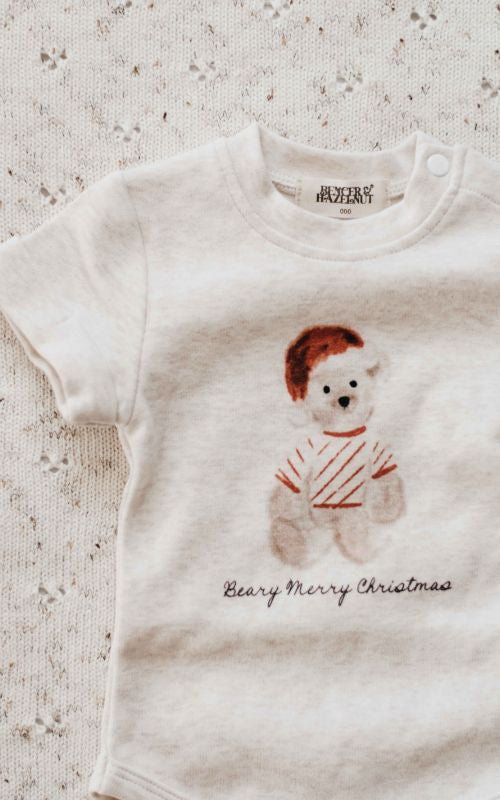 Beary Merry Christmas Bodysuit Tee