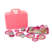 Rainbow Butterfly Tea Set in Basket