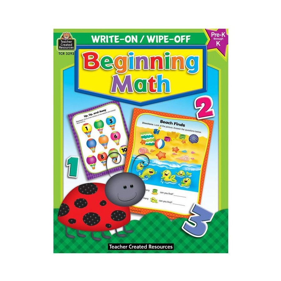 Beginning Math Write-On Wipe-Off Book