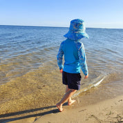Long Sleeved Rashie - Called Home to the Ocean (Indigenous Blue)