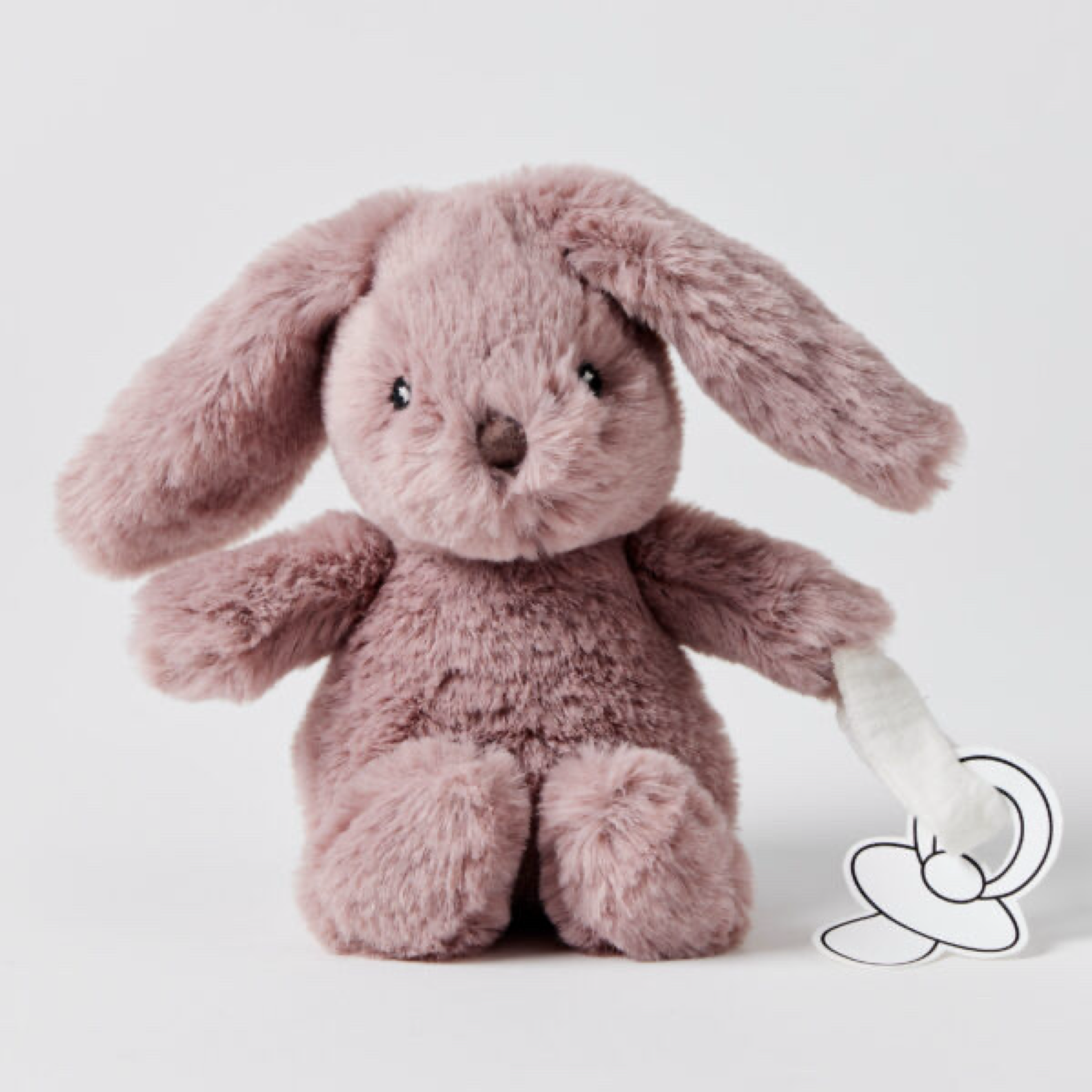 Mauve Bunny Dummy Clip