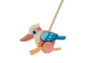 Push Along Wooden Kookaburra