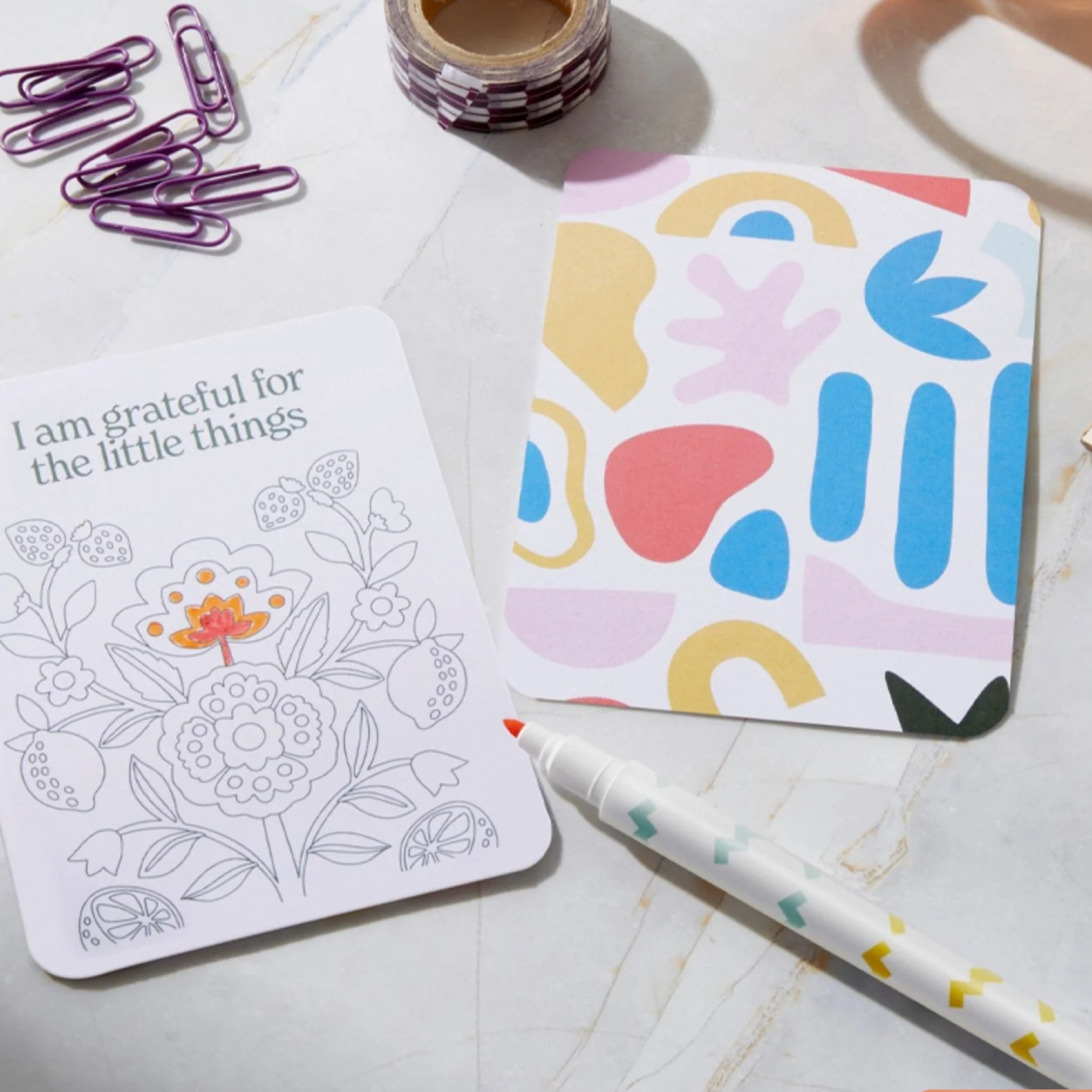 Colour Your Own Affirmation Cards