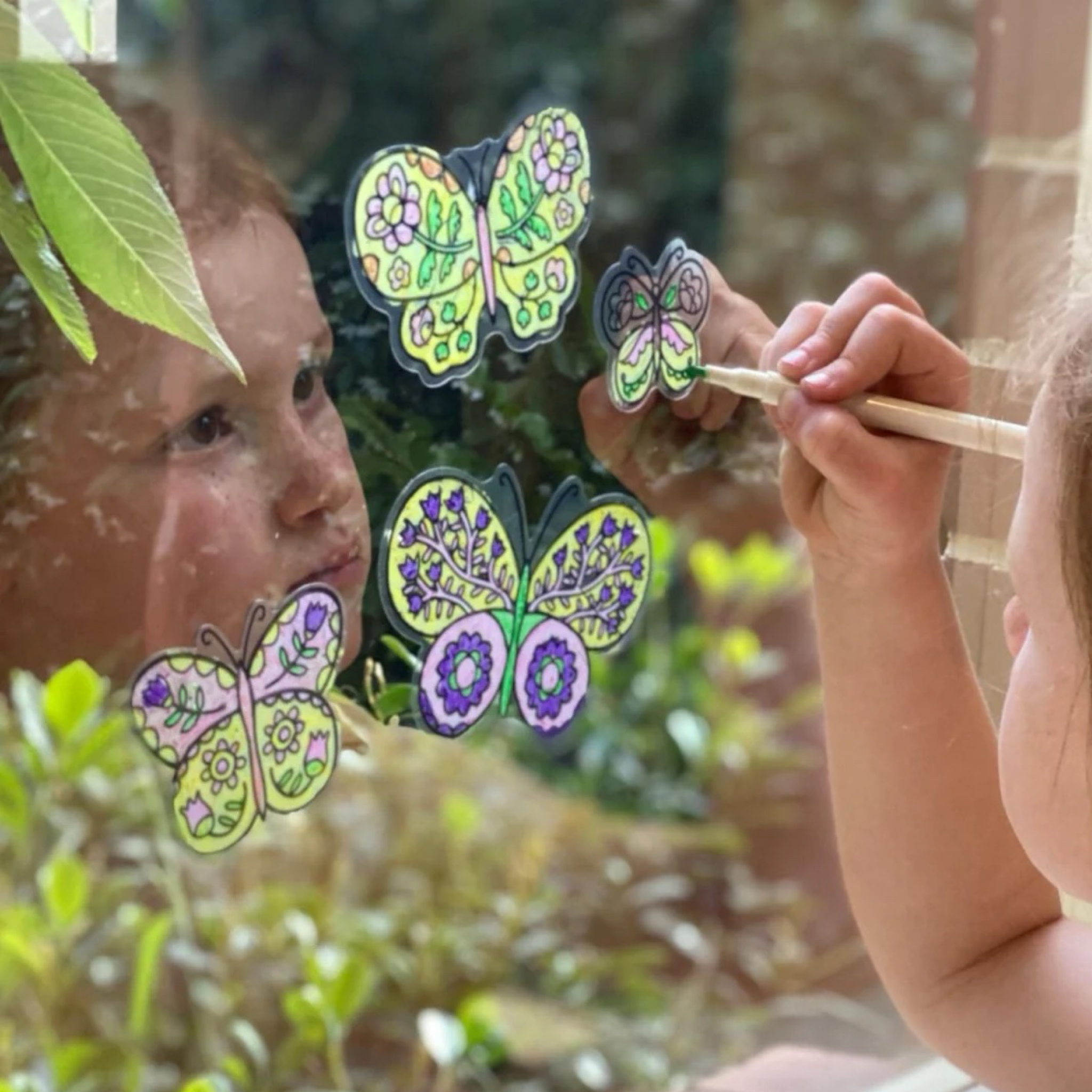 Movable Window Art - Butterflies