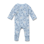 Bunny Whistle Organic Zipsuit With Feet