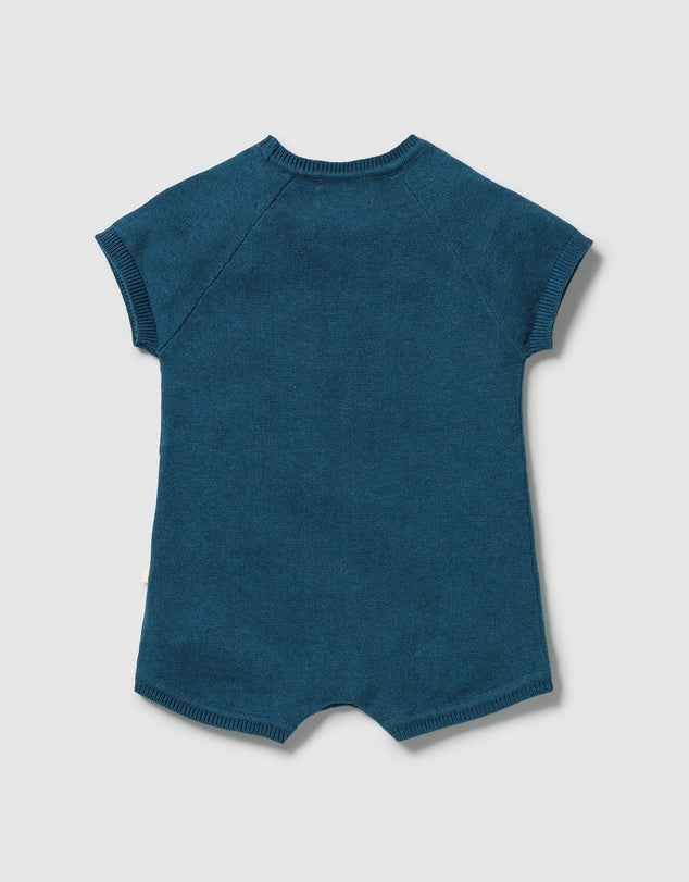 Little Croissant Organic Knitted Growsuit