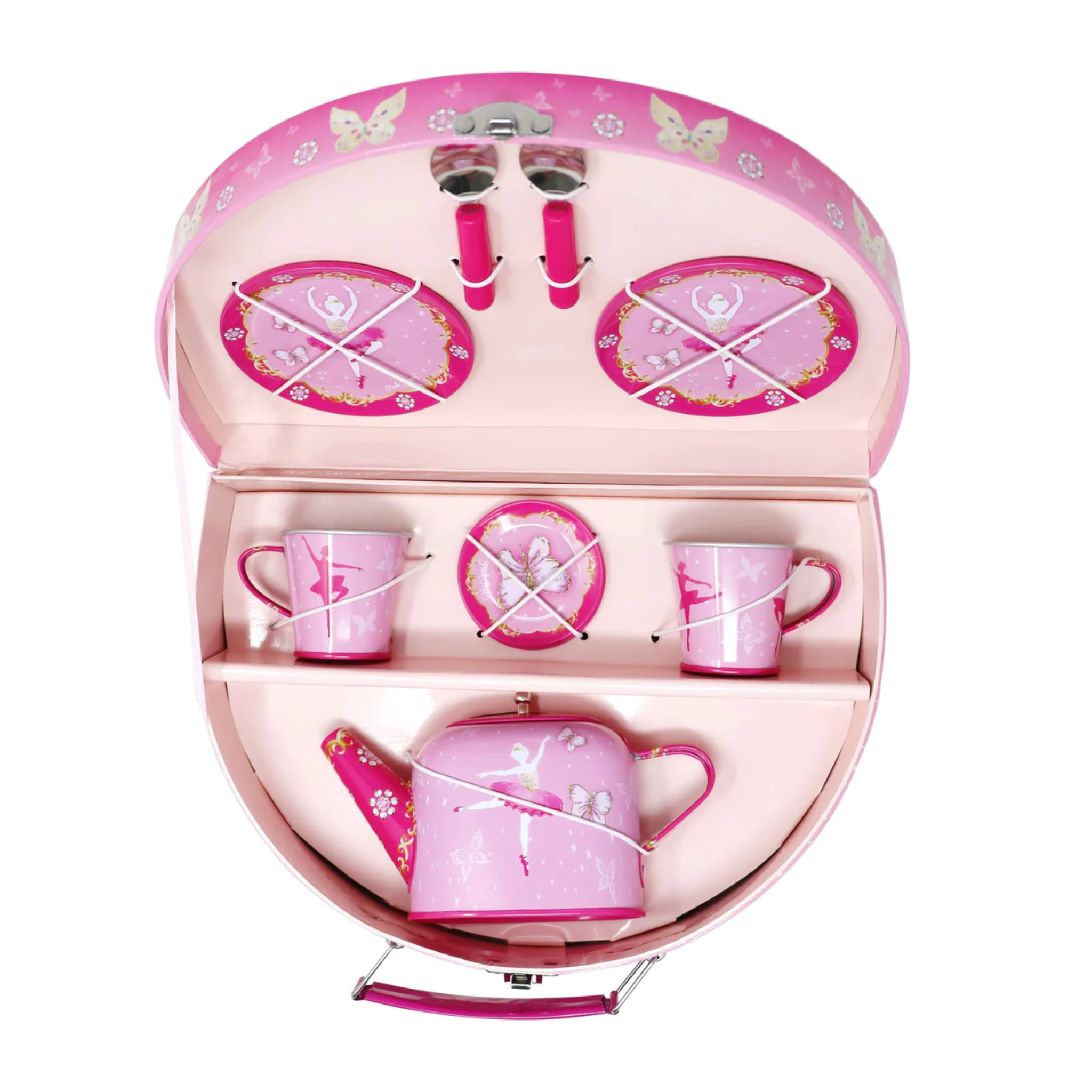 Butterfly Ballet Tin Tea Set