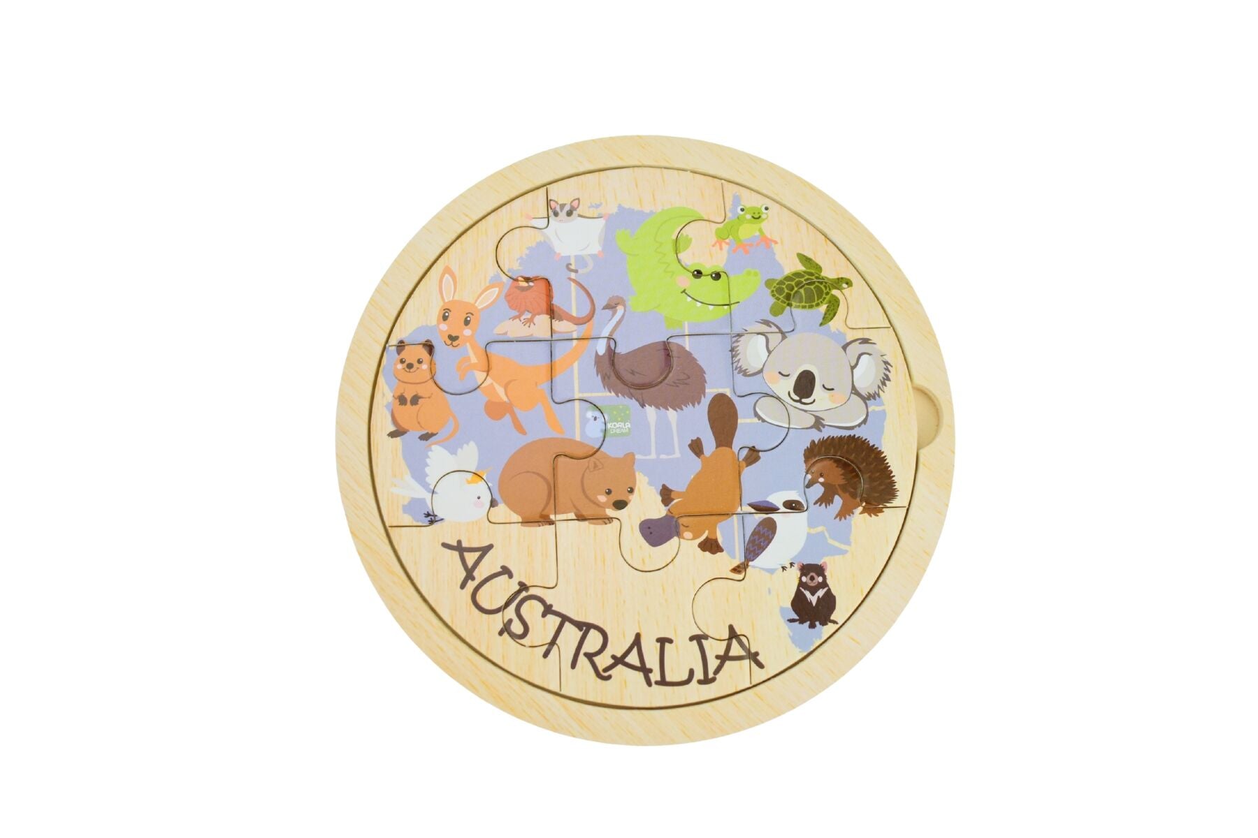 Wooden 9pc Jigsaw Puzzle - Australian Animals