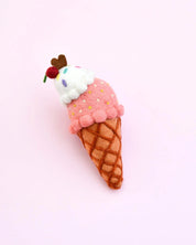 Felt Neapolitan (Harlequin) Ice Cream