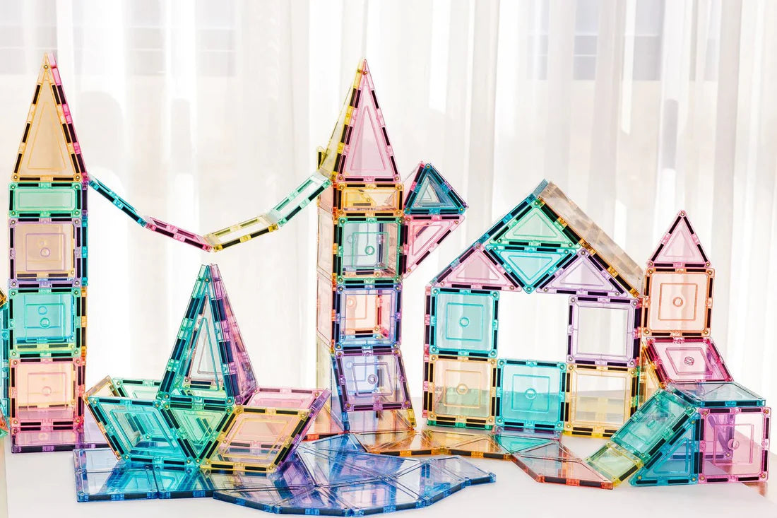 Magnetic Tiles - Pastel Builders Pack- 112pc