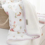 Jersey Sherpa Pram Blanket - Whimsical Wonderland