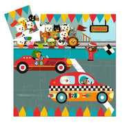 The Racing Car 16pc Silhouette Puzzle
